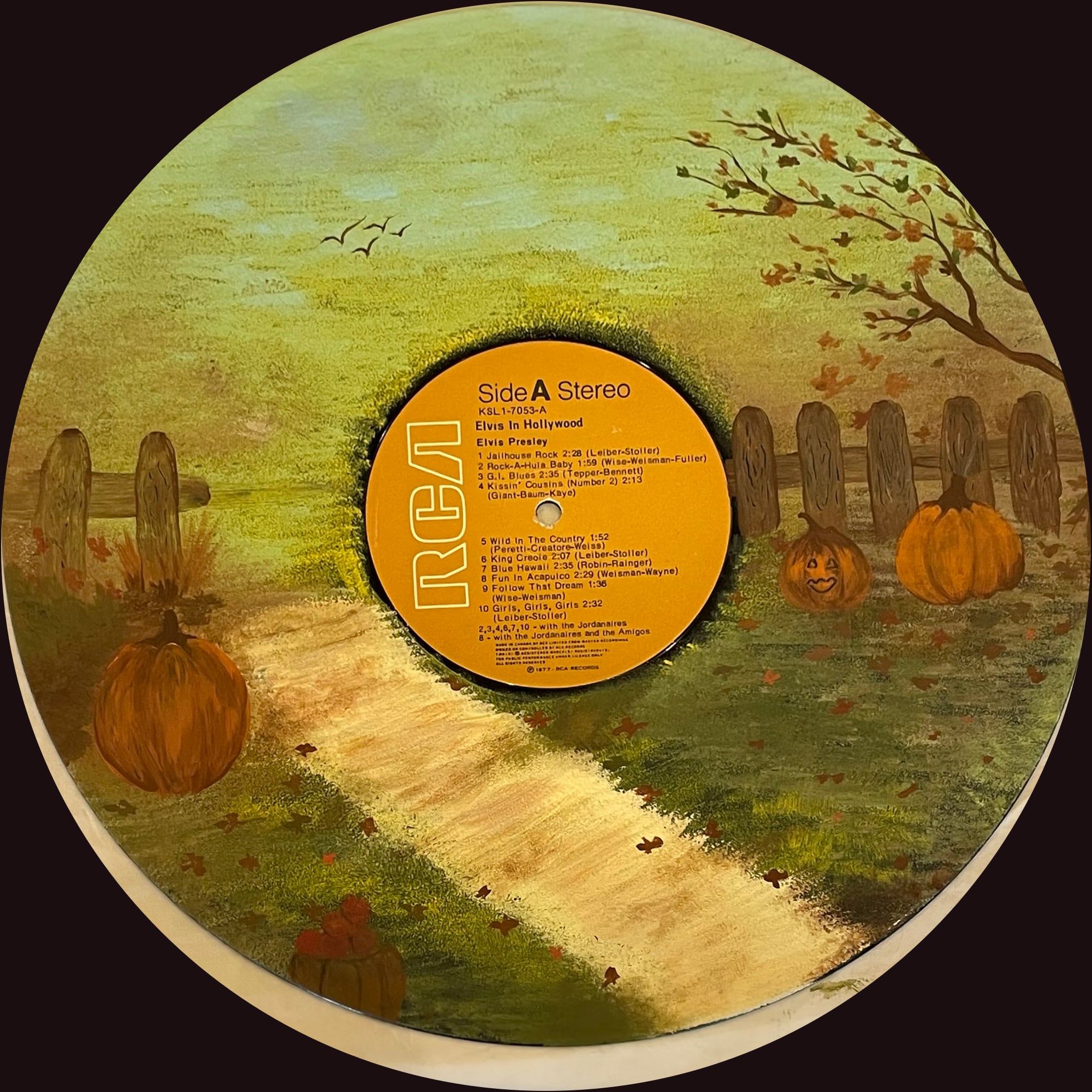 Fall Afternoon, Acrylic on vinyl, 2025